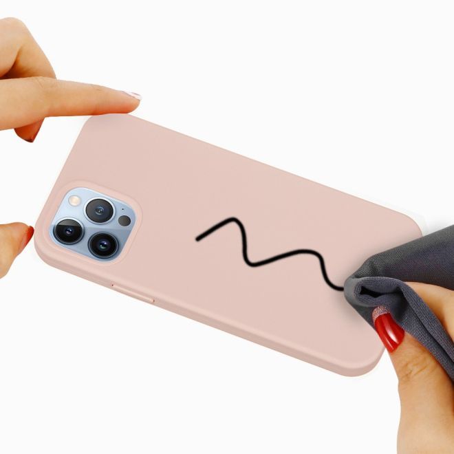 iPhone 15 Pro Handy Hülle - Softcase - Liquid Silicone Series - rosa