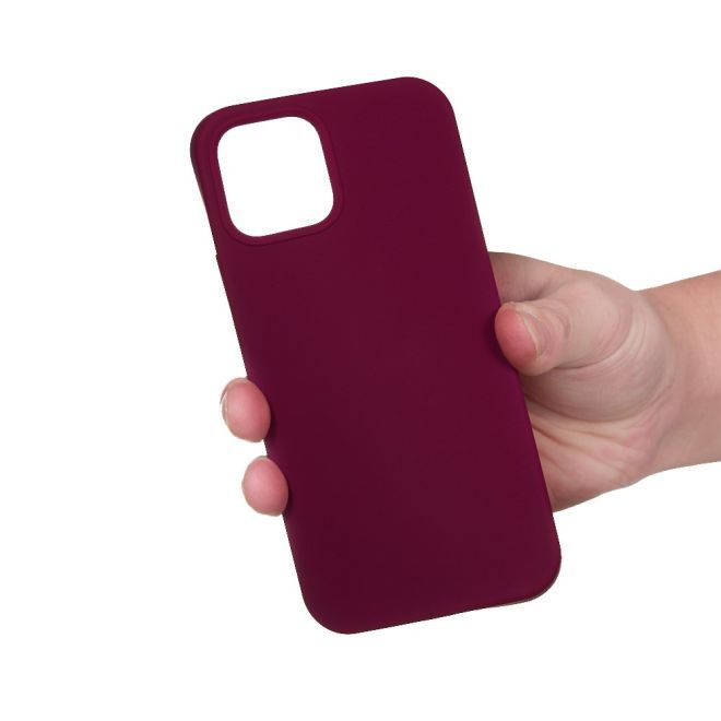iPhone 15 Pro Handy Hülle - Softcase - Liquid Silicone Series - weinrot