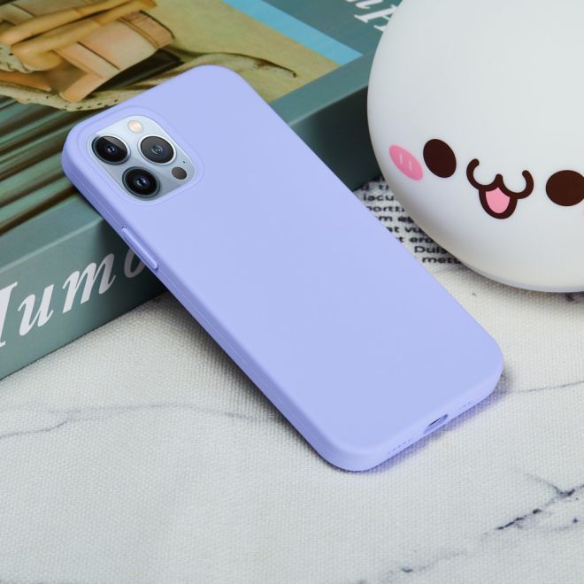 iPhone 15 Pro Max mobile phone case - soft case - Liquid Silicone Series - purple