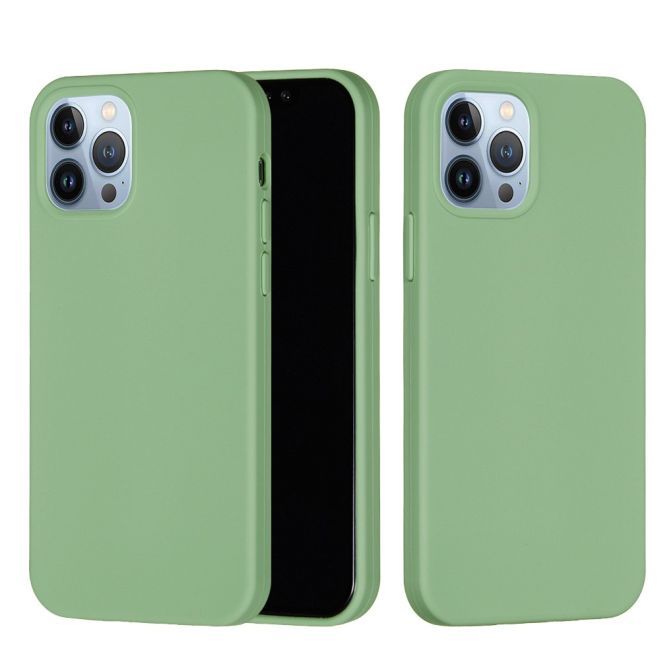 iPhone 15 Pro Max mobile phone case - soft case - Liquid Silicone Series - mint