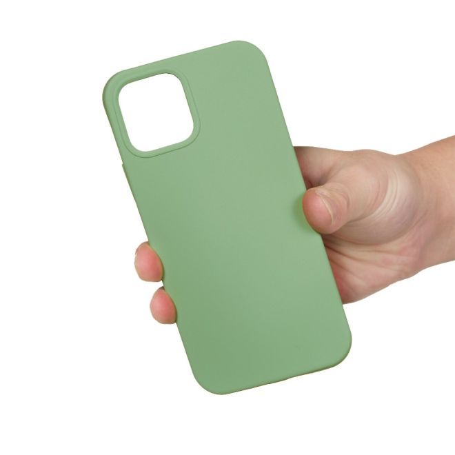 iPhone 15 Pro Max mobile phone case - soft case - Liquid Silicone Series - mint