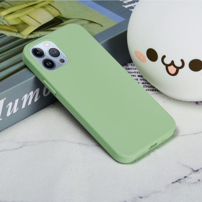 iPhone 15 Pro Max mobile phone case - soft case - Liquid Silicone Series - mint