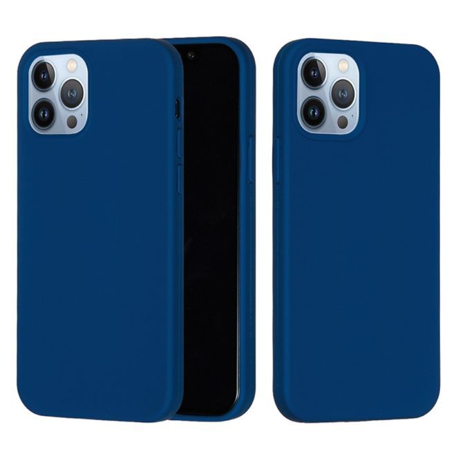 iPhone 15 Pro Max Handy Hülle - Softcase - Liquid Silicone Series - blau