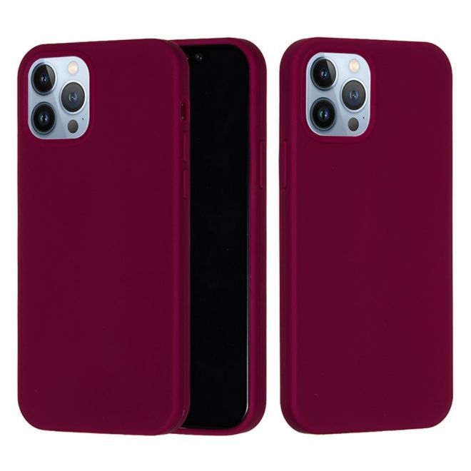 iPhone 15 Pro Max Handy Hülle - Softcase - Liquid Silicone Series - weinrot