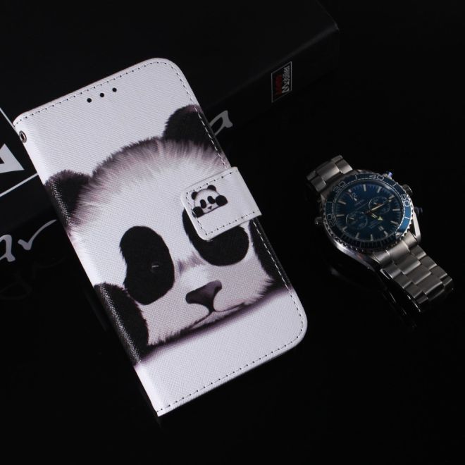 iPhone 15 Pro Max Phone Case - Leather Bookcover Image Series - Panda