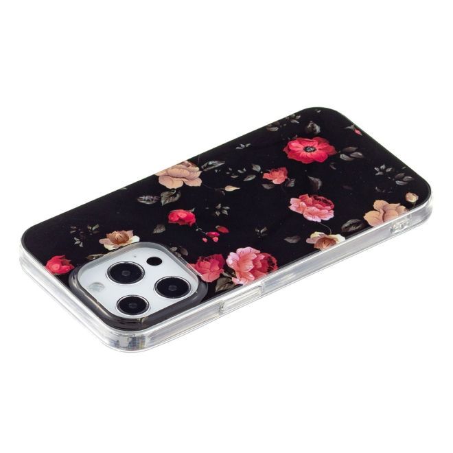 iPhone 15 Pro Handyhülle - Leuchtendes Case - Softcase Image Plastik Series - Rosen