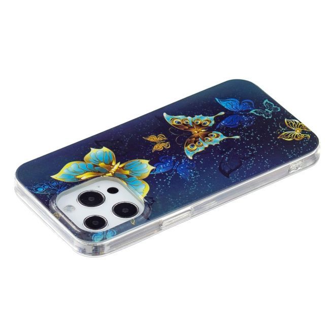 iPhone 15 Pro Handyhülle - Leuchtendes Case - Softcase Image Plastik Series - Schmetterlinge