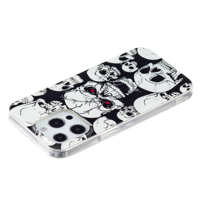 iPhone 15 Pro Max Phone Case - Light-Up Case - Softcase Image Plastic Series - Skull
