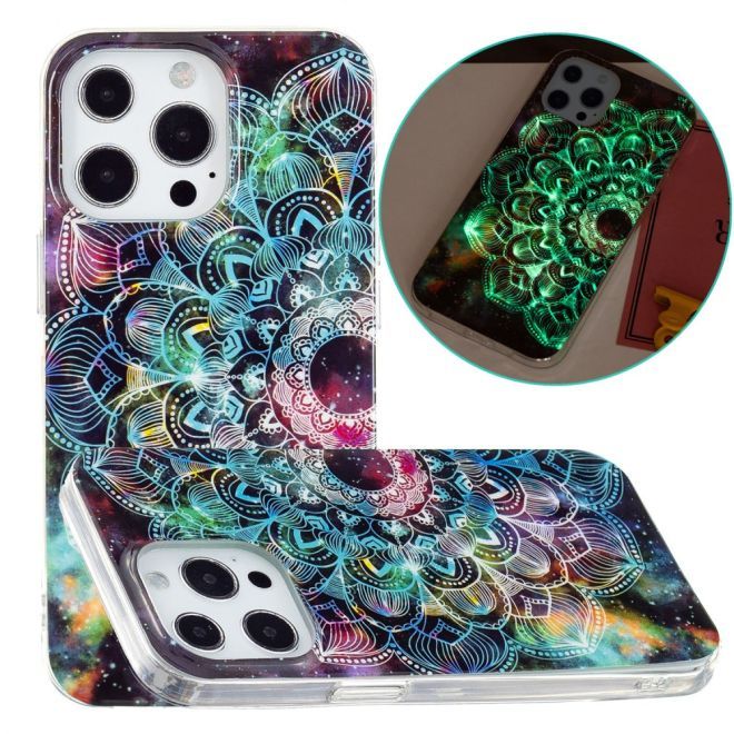 iPhone 15 Pro Max Phone Case - Luminous Case - Softcase Image Plastic Series - Mandala