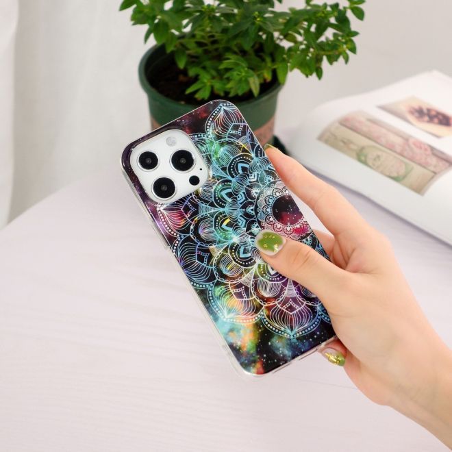 iPhone 15 Pro Max Phone Case - Luminous Case - Softcase Image Plastic Series - Mandala