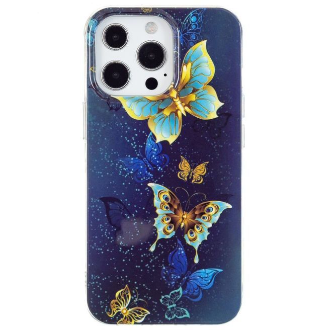 iPhone 15 Pro Max Phone Case - Luminous Case - Softcase Image Plastic Series - Butterflies