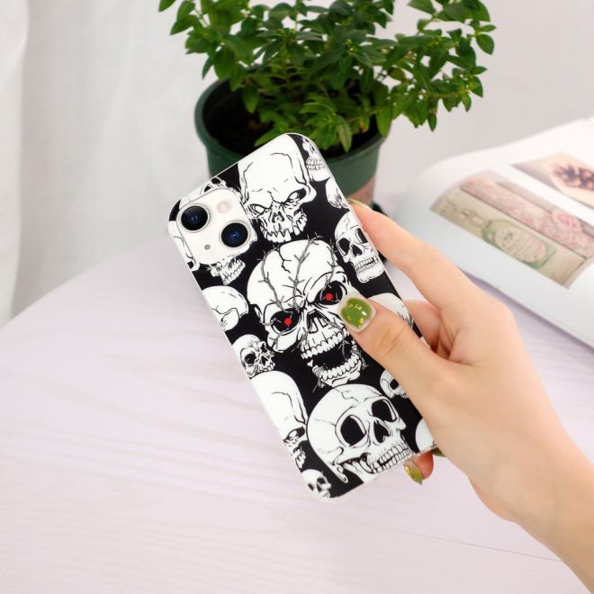iPhone 15 Plus Phone Case - Light-Up Case - Softcase Image Plastic Series - Skull