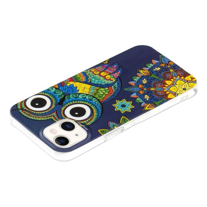 iPhone 15 Plus Phone Case - Luminous Case - Softcase Image Plastic Series - Owl