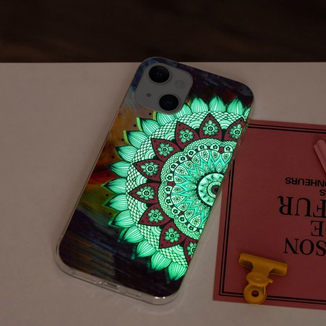 Coque pour iPhone 15 Plus - Coque lumineuse - Série Image Plastic - Mandala floral