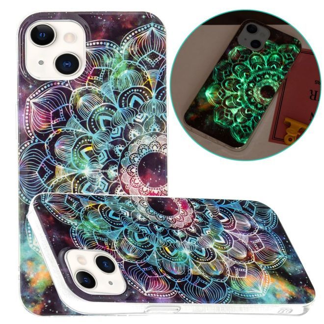 iPhone 15 Plus Phone Case - Luminous Case - Softcase Image Plastic Series - Mandala