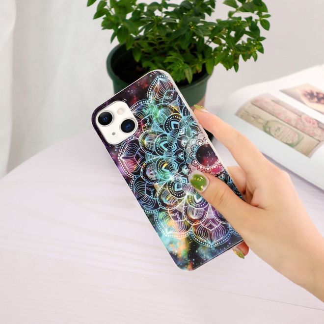iPhone 15 Plus Phone Case - Luminous Case - Softcase Image Plastic Series - Mandala