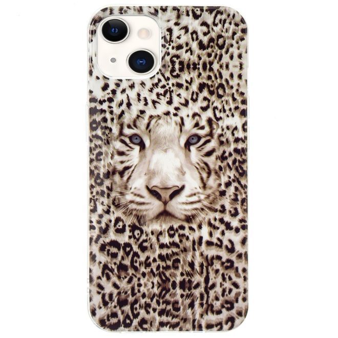 iPhone 15 Plus Phone Case - Luminous Case - Softcase Image Plastic Series - Leopard
