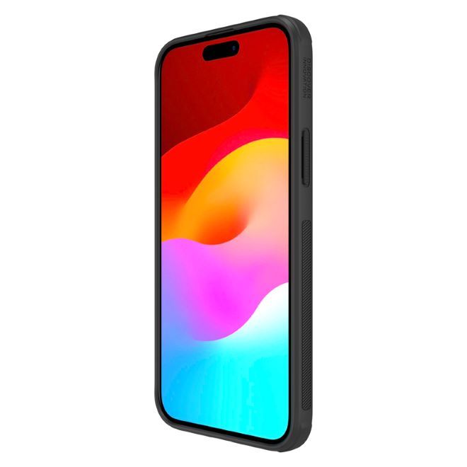 Nillkin - iPhone 15 Plus Hülle - Plastik Case - Super Frosted Shield MagSafe Series - schwarz