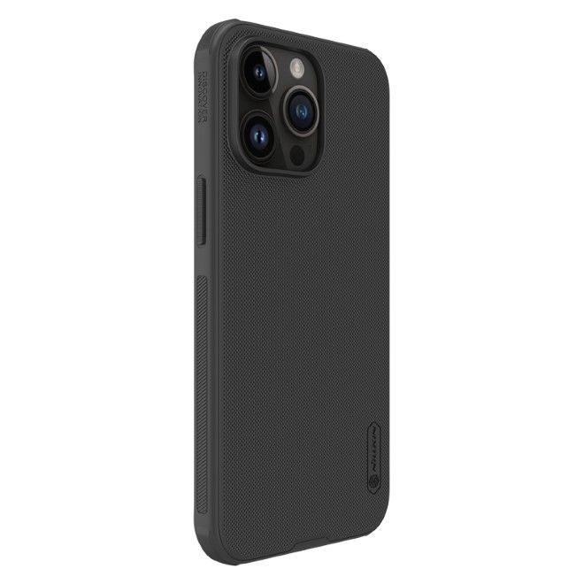Nillkin - iPhone 15 Pro Max Hülle - Plastik Case - Super Frosted Shield MagSafe Series - schwarz