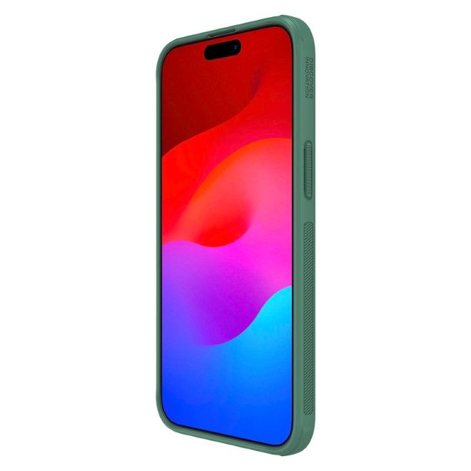 Nillkin - iPhone 15 Pro Max Hülle - Plastik Case - Super Frosted Shield MagSafe Series - dunkelgrün
