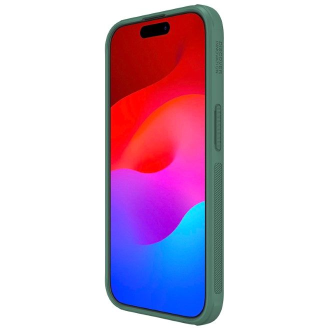 Nillkin - iPhone 15 Pro Hülle - Kunststoff Case - Super Frosted Shield Pro Series - dunkelgrün