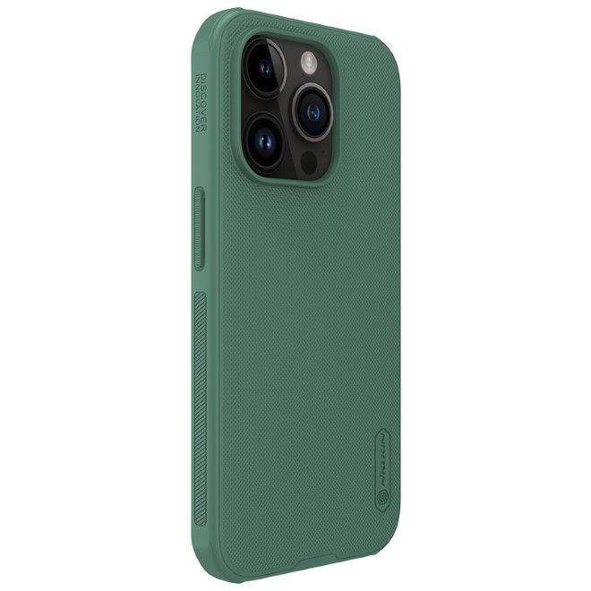 Nillkin - iPhone 15 Pro Hülle - Kunststoff Case - Super Frosted Shield Pro Series - dunkelgrün