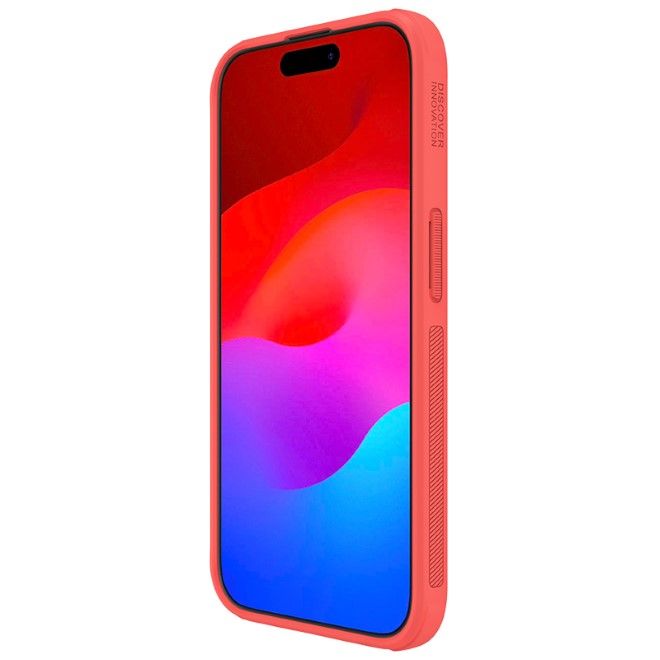 Nillkin - iPhone 15 Pro Hülle - Kunststoff Case - Super Frosted Shield Pro Series - rot