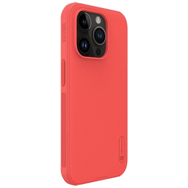 Nillkin - iPhone 15 Pro Hülle - Kunststoff Case - Super Frosted Shield Pro Series - rot