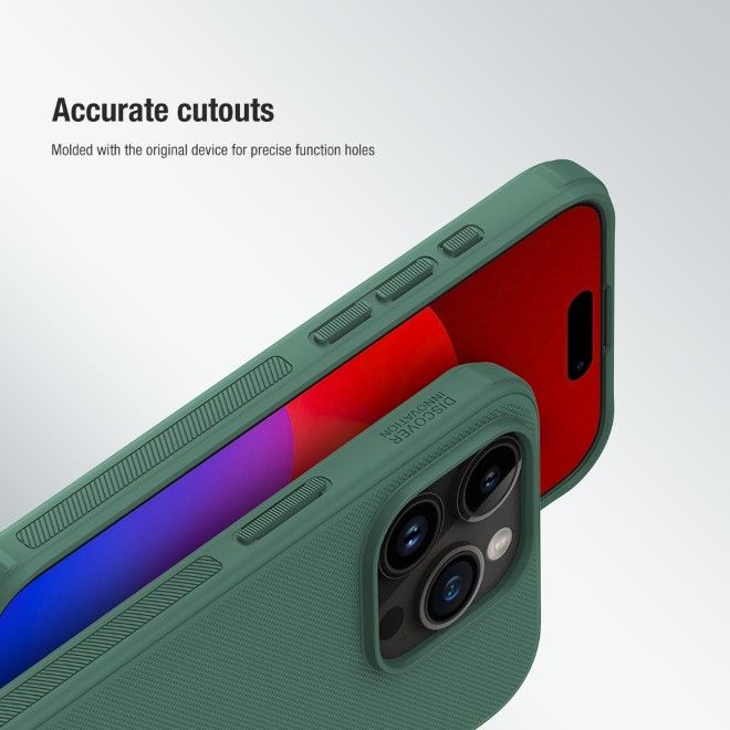 Nillkin - iPhone 15 Pro Hülle - Kunststoff Case - Super Frosted Shield Pro Series - rot