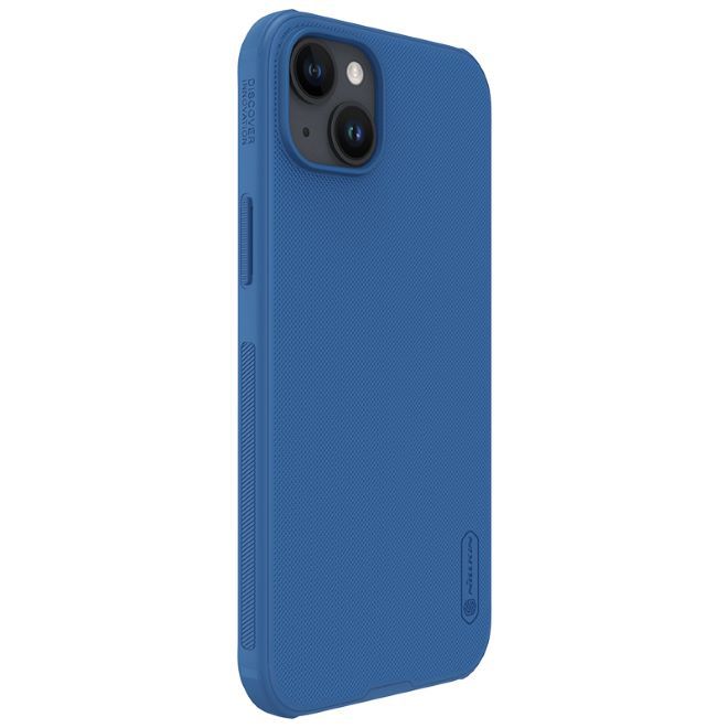 Nillkin - iPhone 15 Plus Hülle - Kunststoff Case - Super Frosted Shield Pro Series - blau