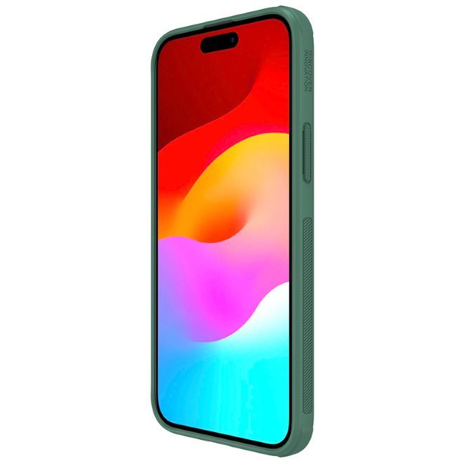 Nillkin - iPhone 15 Plus Hülle - Kunststoff Case - Super Frosted Shield Pro Series - dunkelgrün