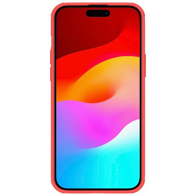 Nillkin - iPhone 15 Plus Hülle - Kunststoff Case - Super Frosted Shield Pro Series - rot