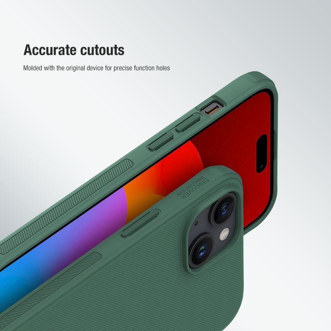 Nillkin - iPhone 15 Plus Hülle - Kunststoff Case - Super Frosted Shield Pro Series - rot