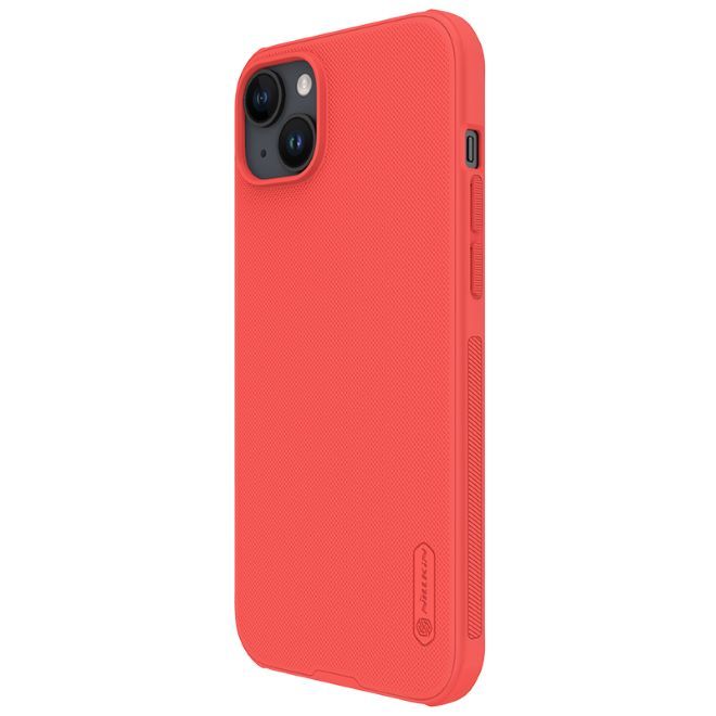 Nillkin - iPhone 15 Plus Hülle - Kunststoff Case - Super Frosted Shield Pro Series - rot