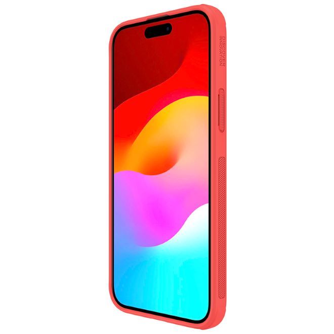 Nillkin - iPhone 15 Plus Hülle - Kunststoff Case - Super Frosted Shield Pro Series - rot