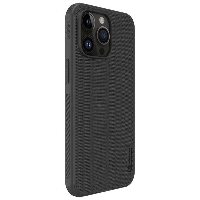 Nillkin - iPhone 15 Pro Max Hülle - Kunststoff Case - Super Frosted Shield Pro Series - schwarz