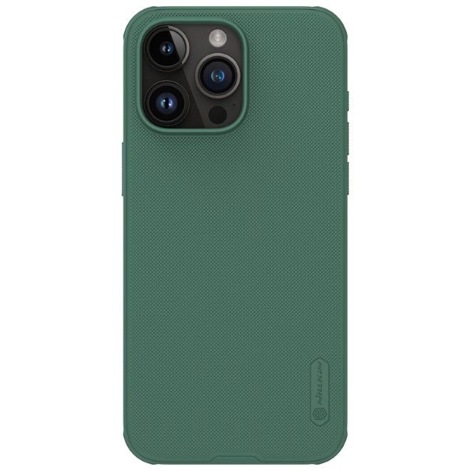 Nillkin - iPhone 15 Pro Max Hülle - Kunststoff Case - Super Frosted Shield Pro Series - dunkelgrün
