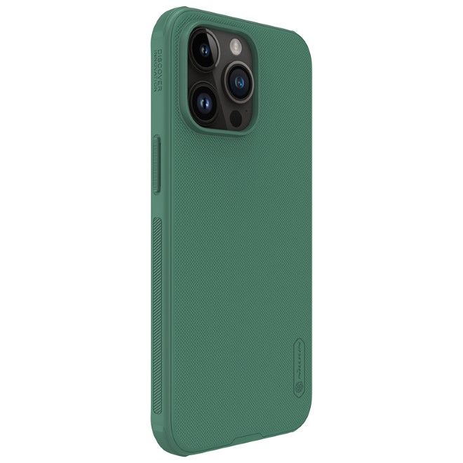 Nillkin - iPhone 15 Pro Max Hülle - Kunststoff Case - Super Frosted Shield Pro Series - dunkelgrün