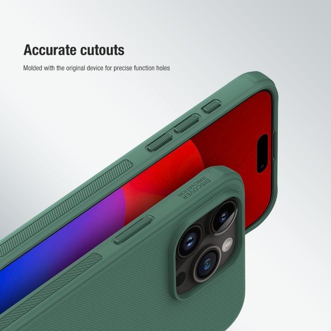 Nillkin - iPhone 15 Pro Max Hülle - Kunststoff Case - Super Frosted Shield Pro Series - rot