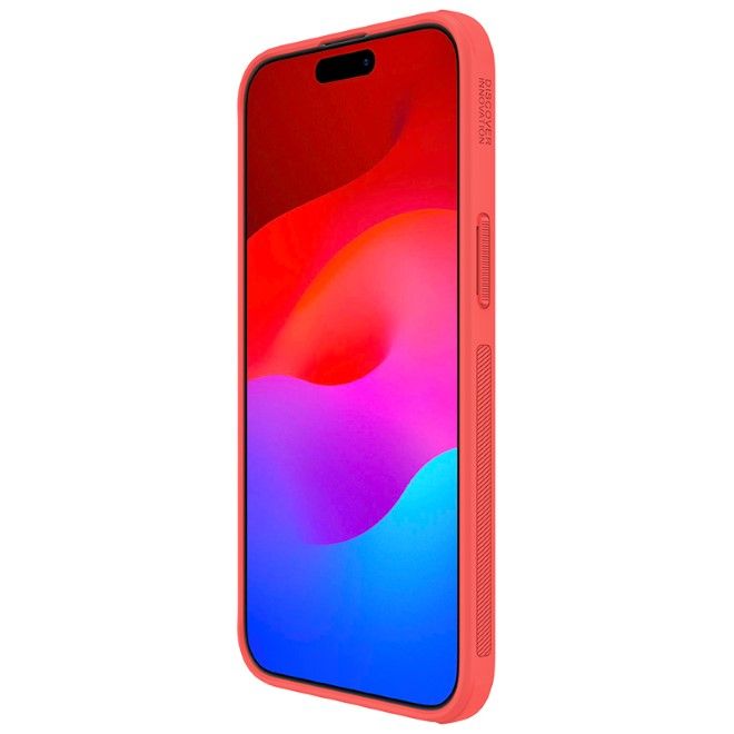 Nillkin - iPhone 15 Pro Max Hülle - Kunststoff Case - Super Frosted Shield Pro Series - rot