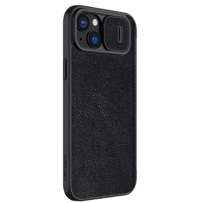 Nillkin - iPhone 15 Plus Hülle - Leder Book Case - Qin Pro Series - schwarz