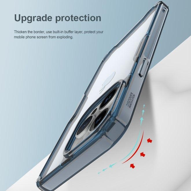 Nillkin - iPhone 15 Pro Hülle - TPU Soft Case - Nature Pro Soft Series - blau