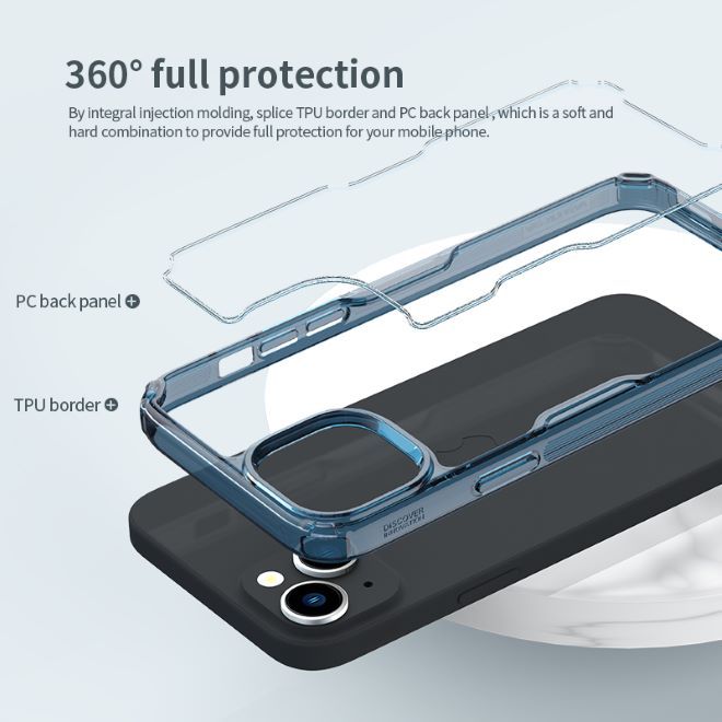 Nillkin - iPhone 15 Plus Hülle - TPU Soft Case - Nature Pro Soft Series - transparent