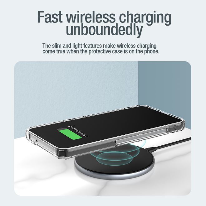 Nillkin - iPhone 15 Hülle - TPU Soft Case - Nature Soft MagSafe Series - blau