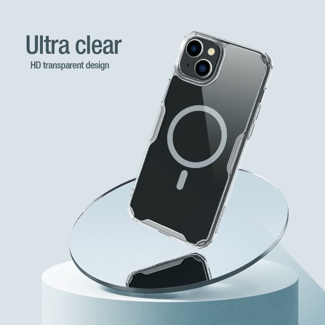 Nillkin - iPhone 15 Hülle - TPU Soft Case - Nature Soft MagSafe Series - blau