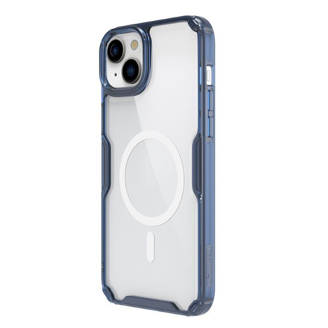 Nillkin - iPhone 15 Plus Hülle - TPU Soft Case - Nature Soft MagSafe Series - blau