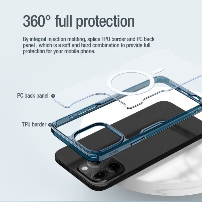 Nillkin - iPhone 15 Pro Max Hülle - TPU Soft Case - Nature Soft MagSafe Series - transparent