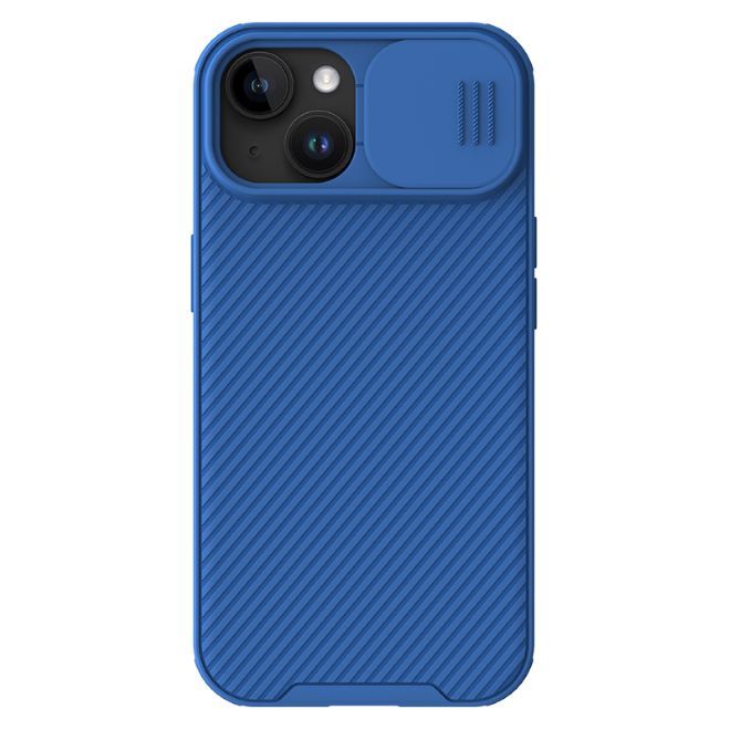 Nillkin - iPhone 15 Hülle - Kunststoff Hardcase - CamShield Pro MagSafe Series - blau