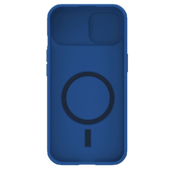 Nillkin - iPhone 15 Hülle - Kunststoff Hardcase - CamShield Pro MagSafe Series - blau