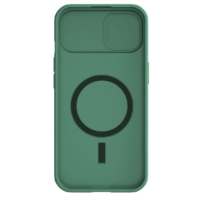 Nillkin - iPhone 15 Hülle - Kunststoff Hardcase - CamShield Pro MagSafe Series - dunkelgrün
